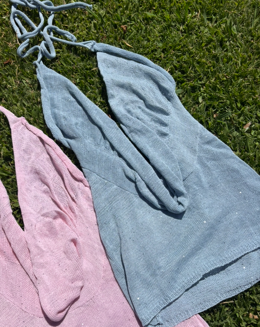 Vestido Cocktail - Celeste